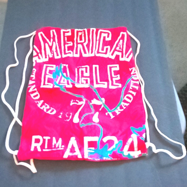 American Eagle Drawstring Backpack